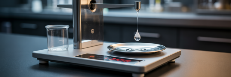 Calibrated laboratory scale symbolizing precision.
